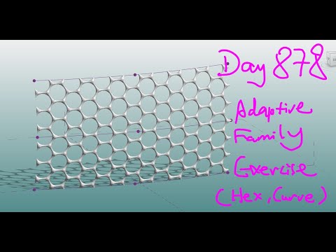 Revit Exercise (Day 878) Adaptive Family Exercise (Hex, Curve) Part 1