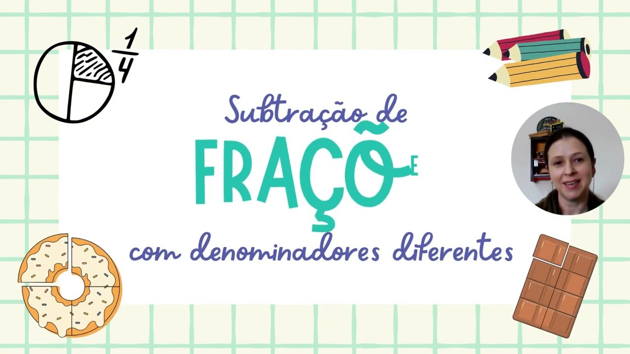 Subtração Frações com denominadores diferentes por M.M.C.