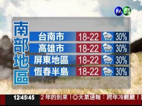 十二月三十一日華視午間氣象