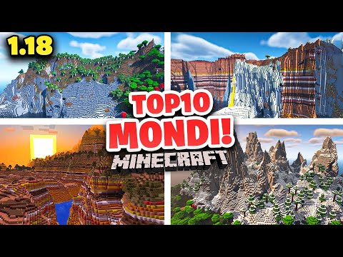 TOP 10 MOST BEAUTIFUL WORLDS of MINECRAFT ITA 1.18