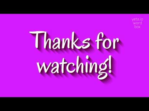 HANDBOW - HOW TO PRONOUNCE IT? #handbow