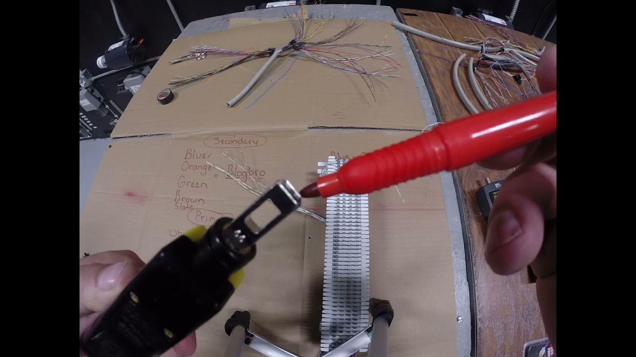 Terminating a 66 block - proper color scheme