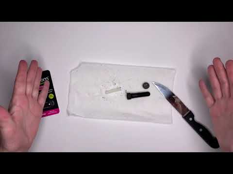 Cutting open a boom boom nasal inhaler