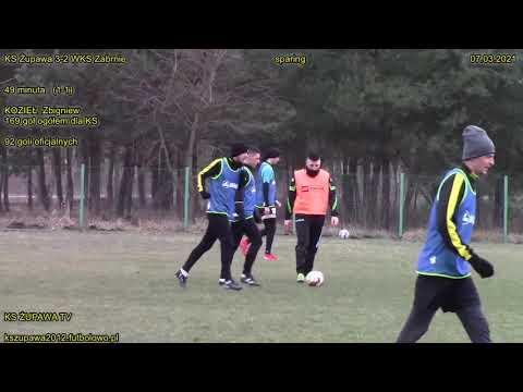 Sparing: KS Żupawa 3-2 WKS Zabrnie (Kozieł Zbigniew na 1-1) 07.03.2021