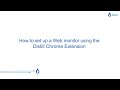 How to monitor website for changes using Distill Chrome Extension?