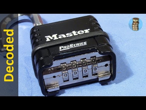 (picking 624) How to decode the Master ProSeries 1178 combination padlock