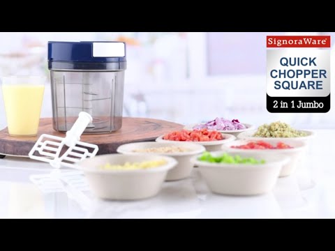 Plastic Manual Compact Hand Held Vegetable Chopper Slicer 1000Ml (2537)