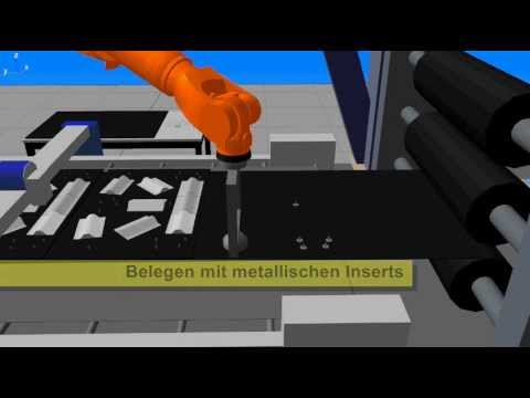 ITA-Preformcenter: Simulation of preforming process with KUKA.Sim Pro (09/2013)