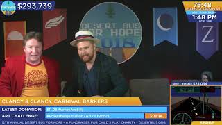 DB2018 - Andy and Ben are carnival barkers promoting Desert Bus