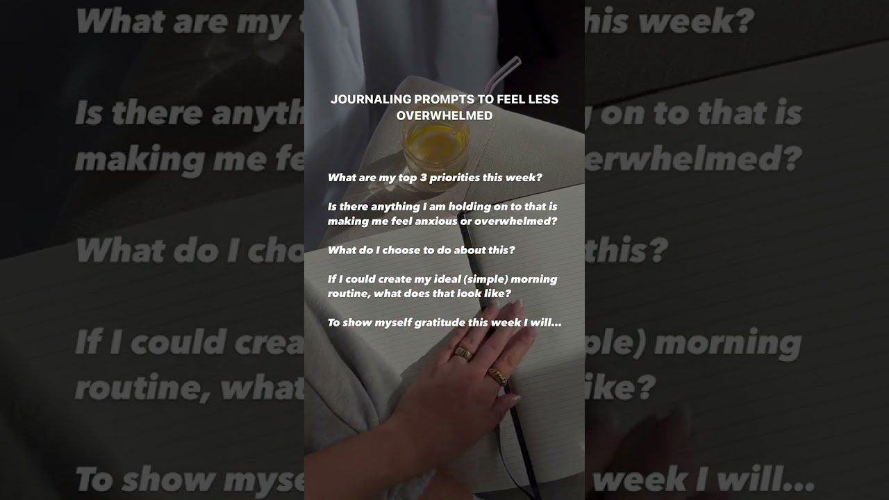 TRY THESE JOURNAL PROMPTS FOR STRESS 👀