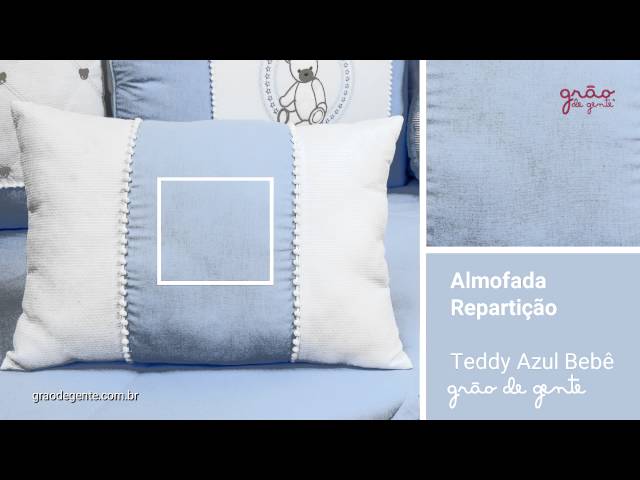Almofada Repartições Teddy Azul | Ref: 51384