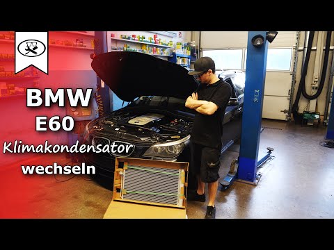 BMW E60/E61 air conditioning condenser replacement | Change air conditioning condenser | VitjaWol...