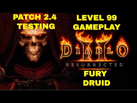 Diablo 2 Resurrected - Fury Druid 2.4 patch testing - Speed & block changes. Diablo & Arachnids Lair