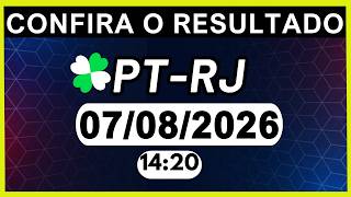 RESULTADO JB - PT-RJ e LOOK-GO 14:20 | 07/08/2026