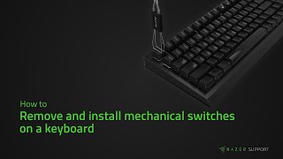 How to remove and install mechanical switches on a keyboard