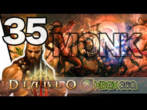 Diablo 3 Xbox 360/PS3 Monk Gameplay Walkthrough Part 35 - Ghom Lord of Gluttony (BOSS FIGHT!) [HD]