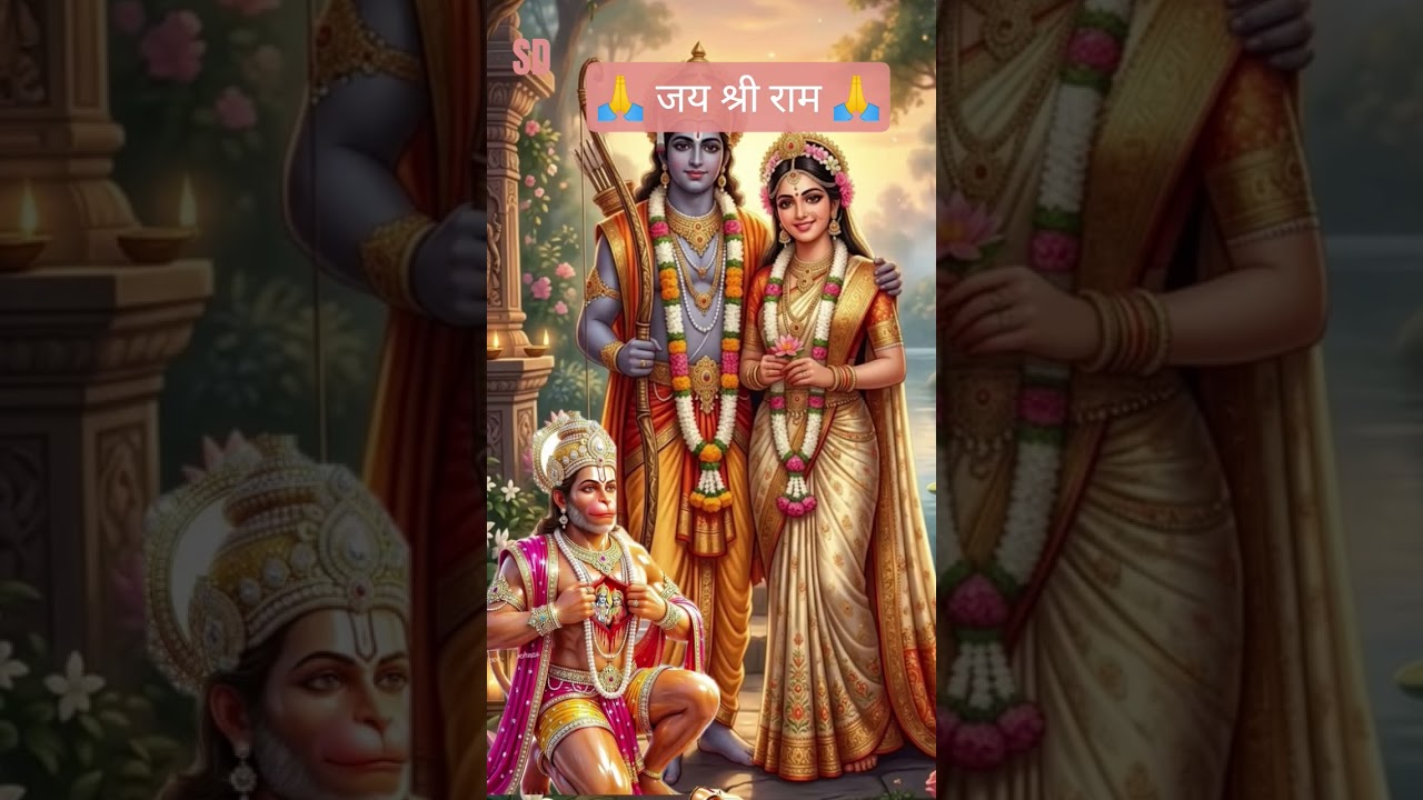 🚩जय सिया राम - भक्ति का सबसे सुंदर दृश्य🚩#jaishreeram #hanumab#ramdarbar #shortsfeed #viralshorts