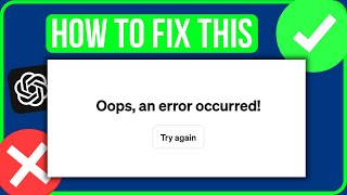 Download lagu [FIXED] CHATGPT OOPS AN ERROR OCCURRED | Fix Chat GPT Oops An Error Occurred mp3
