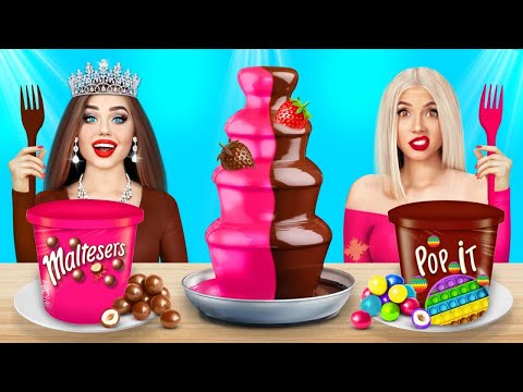 Epic Real or Chocolate Challenge! 24 Hours of Only Sweets! Crazy Prank by Ratata Power