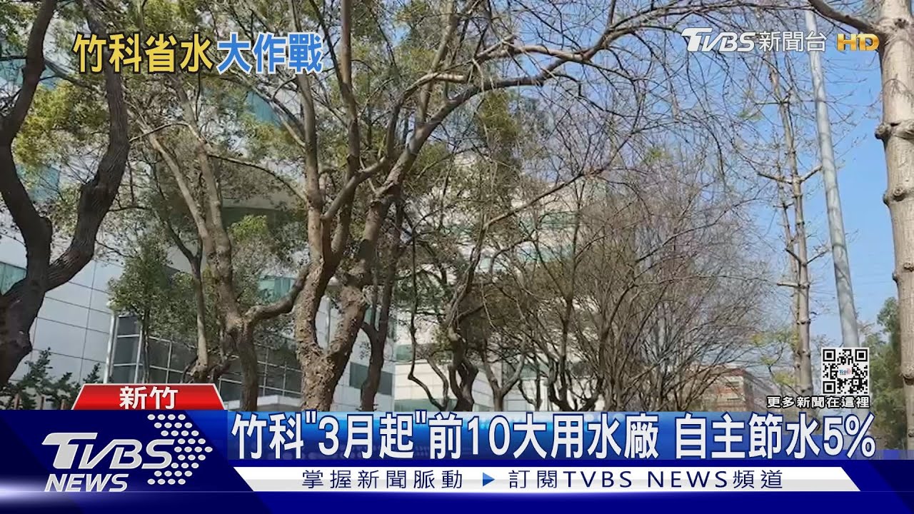 竹科「3月起」前10大用水廠　自主節水5%