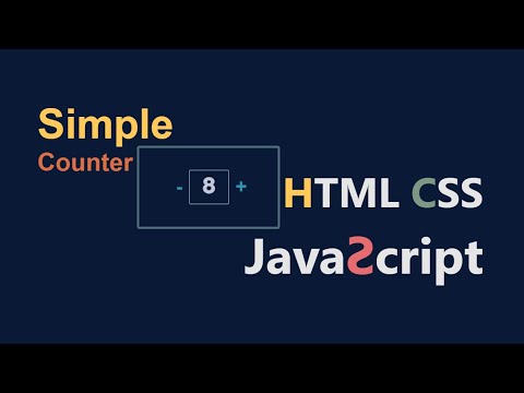 Simple Javascript Counter Javascript Project Htmlcss Codeera