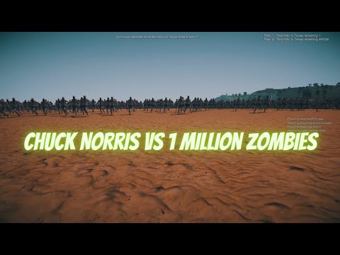 Chuck Norris vs 1 million zombies