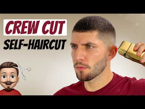 Skin Fade Crew Cut Self Cut Tutorial | Cut My Own Hair Men 2024