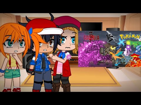Pokemon crew reacts to Godzilla vs Pokemon (original video by @megatrex800 )