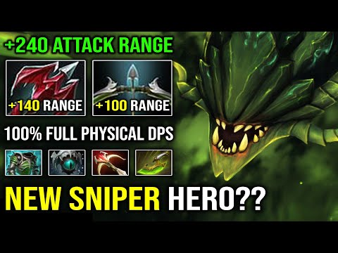 NEW Sniper Hero in DotA?? +240 Max Attack Range Brutal Physical Viper 62% Move Slow Skadi Dota 2