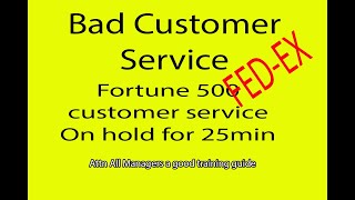 Bad Customer Service Fedex customer service, When your package gets lost