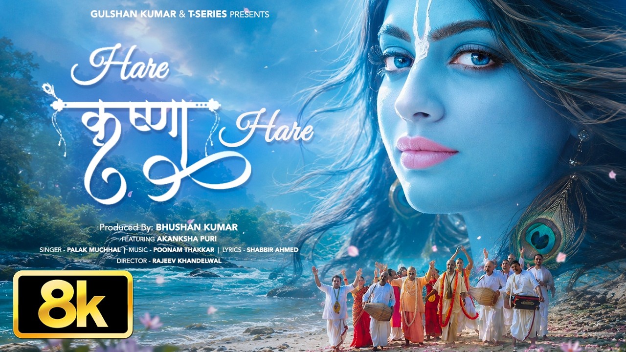 Hare Krishna Hare (8K Video) | Palak Muchhal | Akanksha Puri | Poonam T | Shabbir A | Rajeev K