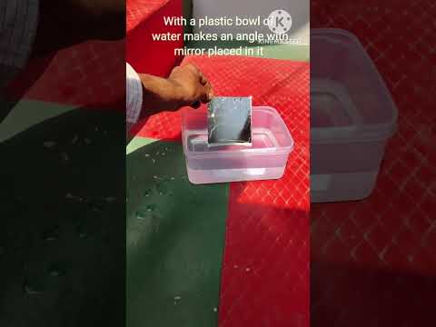 How to create rainbow without prism #rainbow#dispersion#reflection #refraction#shorts#viral#science