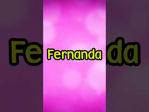 Vídeo: Fernanda: perguntas e respostas sobre o significado