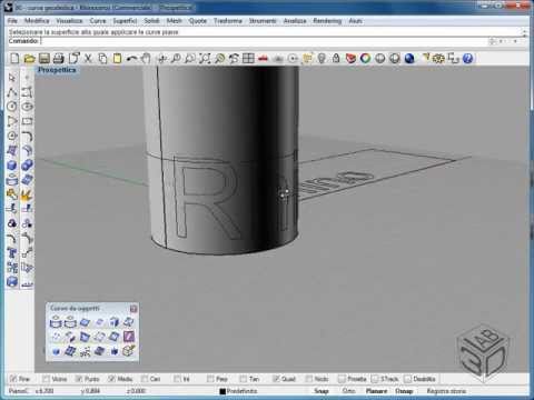 Video corso di McNeel Rhinoceros V4 - Crea e applica curve UV