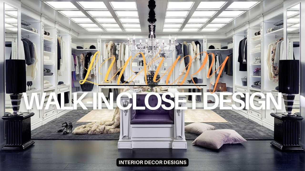 WONDERFUL! LUXURY WALK-IN CLOSET DESIGN IDEAS | STYLISH HIGH-END DRESSING ROOM INTERIOR DECOR IDEAS