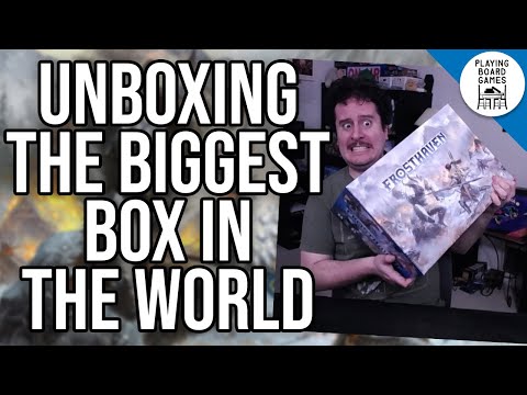 What's inside the biggest board game box I've seen in my entire life? (FROSTHAVEN UNBOXING)