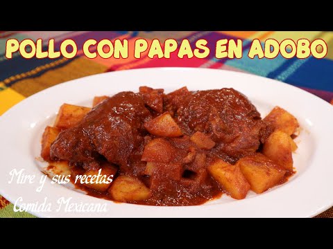 Pollo con Papas en Adobo! Receta Rica Economica y Rendidora