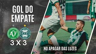 GOL DO EMPATE DA CHAPECOENSE POR 3 A 3 CONTRA O CORITIBA | EMPATE DO VERDÃO