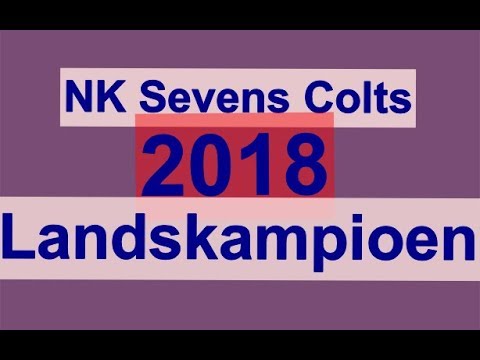 Colts RFC Haarlem NK Sevens 2018 Gewonnen