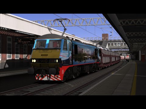 Train Simulator 2020 DB Malcom 90024 passes Nuneaton with 6X77