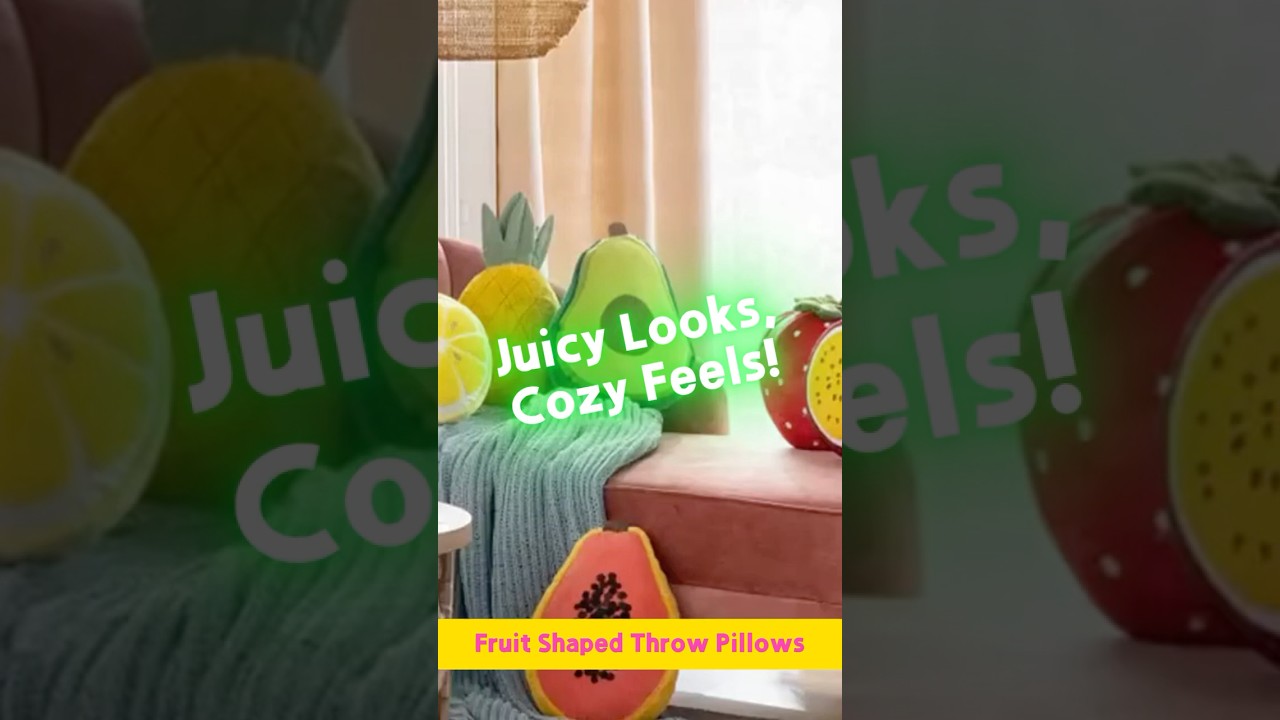 Fruit Shaped Throw Pillows #cushion #pillow #homedecor