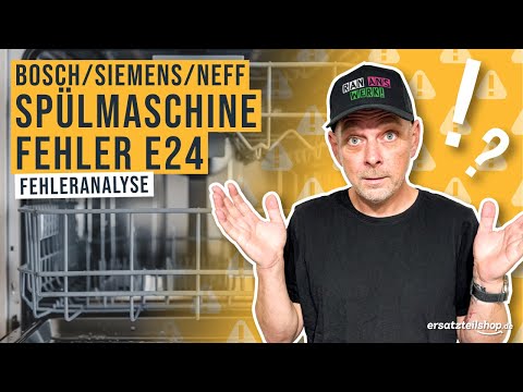 Deine Spülmaschine pumpt nicht ab? – Bosch Siemens Spülmaschine E24 schnell beheben!