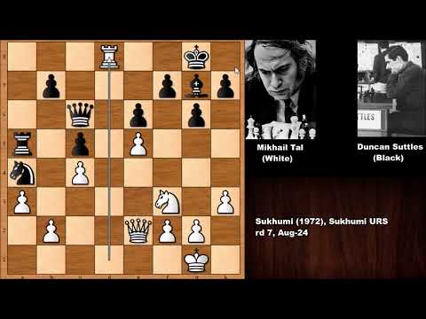 Mikhail Tal vs Duncan Suttles - Sukhumi (1972)