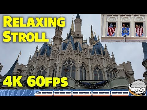 Magic Kingdom Random Relaxing Stroll with a Muppet Surprise in 4K 60fps | Walt Disney World