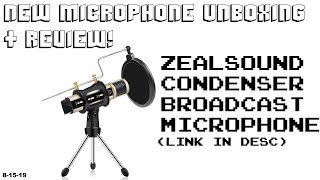 Video thumbnail for ZealSound Condenser Broadcast Microphone Unboxing and Review! by ArcticArca