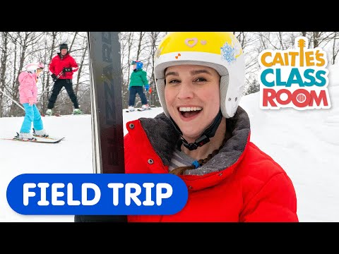 Let's Learn Winter Sports! | Caitie's Classroom Field Trips | Snowy Outdoor Fun for Kids
