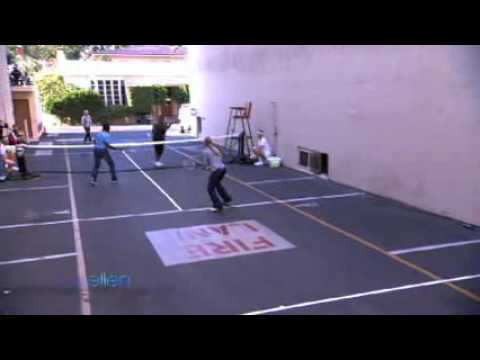 Ellen Plays Tennis with Melanie Oudin