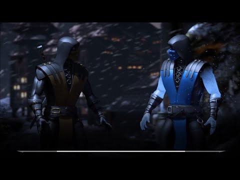 GOLD SCORPION VS BLUE STEEL SUBZERO IN MKX