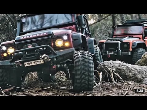 Rc car Traxxas Two TRX4 defender Hiking trail