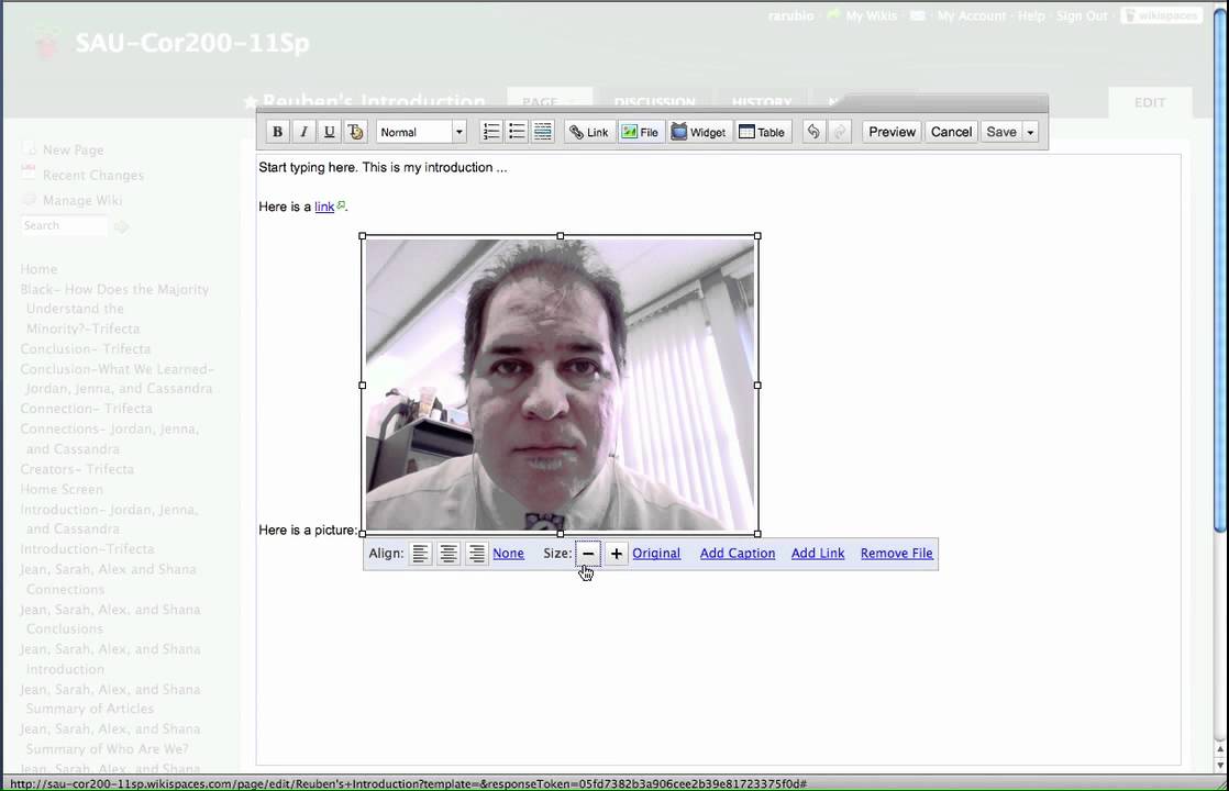 Quick Wikispaces tutorial